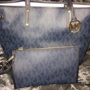 Michael Kors handbag and wristlet